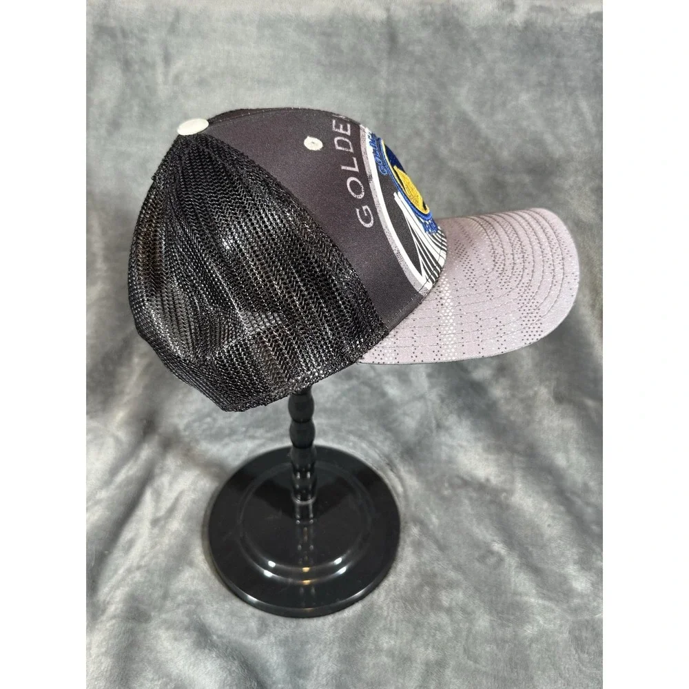 Golden State Warriors Hat Cap Snap Back One Size Black NBA Basketball Adidas